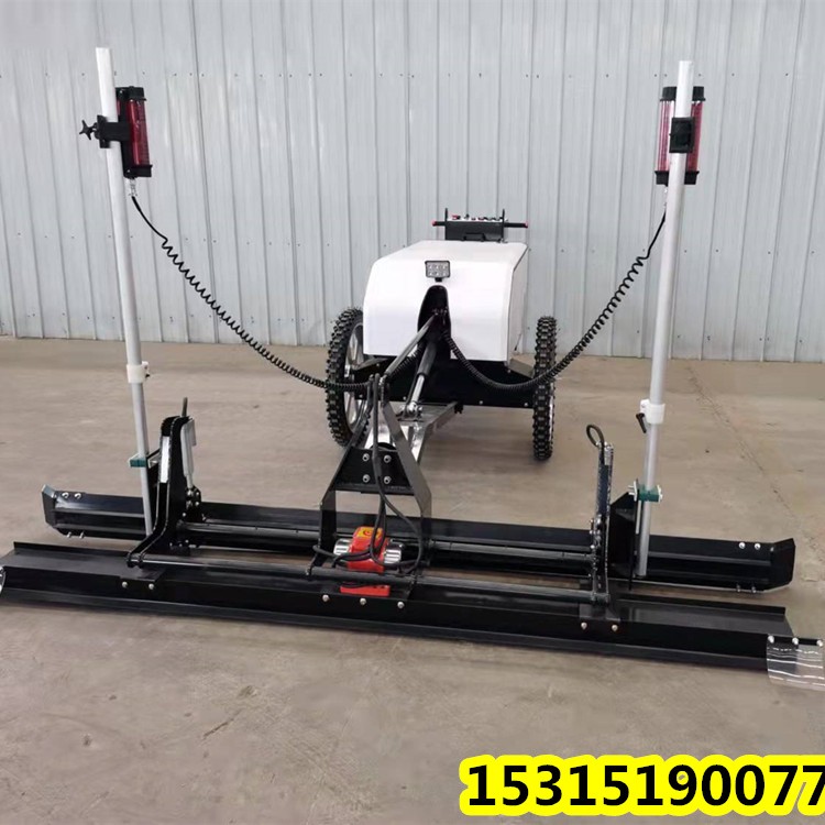 激光整平机 鸿铄双轮手扶激光整平机 山东激光平地机图1